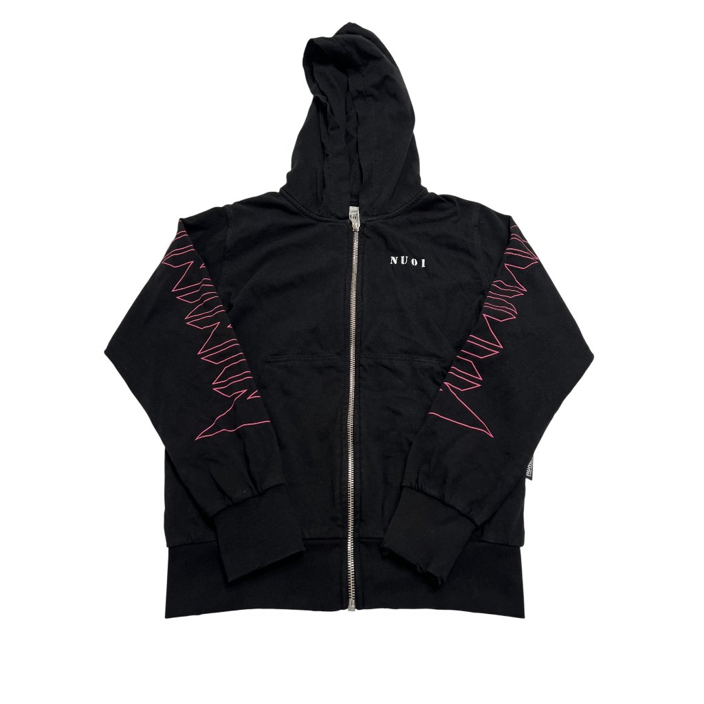Nununu Nu01 Zip Hoodie In Black